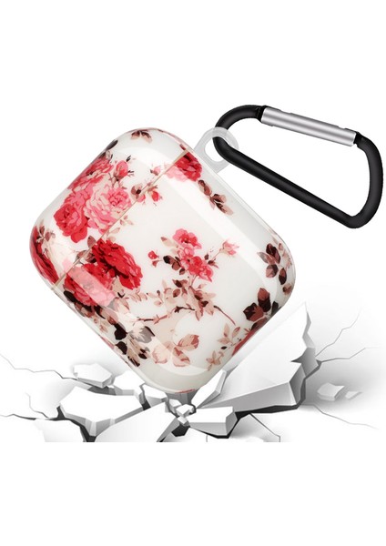 Apple Airpods için Şarj Lı 2016 2019 Kablosuz Şarj Lı Airpods 2019 Imd Desen Baskı Kanca Çiçekli Yumuşak Tpu Koruyucu Kulaklık Kılıfı (Yurt Dışından) fiyatları