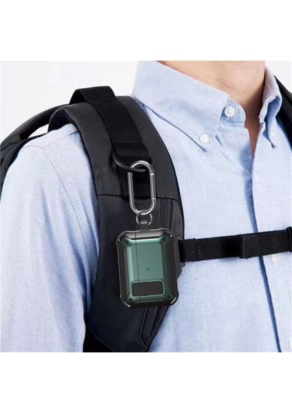 Airpods Pro 2 için tooth Koruyucu Anti Düşme Çizilmeye Dayanıklı Silikon + Pc Kasası Tokalı Kilit Kulaklık Kılıfı (Yurt Dışından) fiyatları