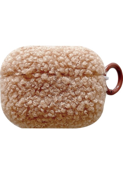 Apple Airpods Pro için Fluff+Tpu Tokalı tooth Koruyucusu Kulaklık Kılıfı (Yurt Dışından)