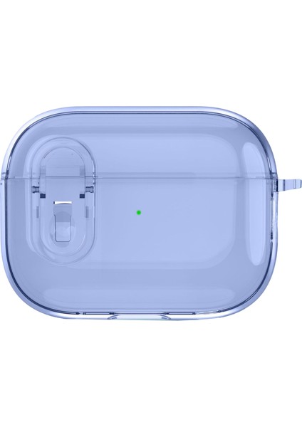Apple Airpods Pro 2 için Toka Tamı Anti Damla Tpu Karabina Şeffaf Kulaklık Kılıfı (Yurt Dışından)