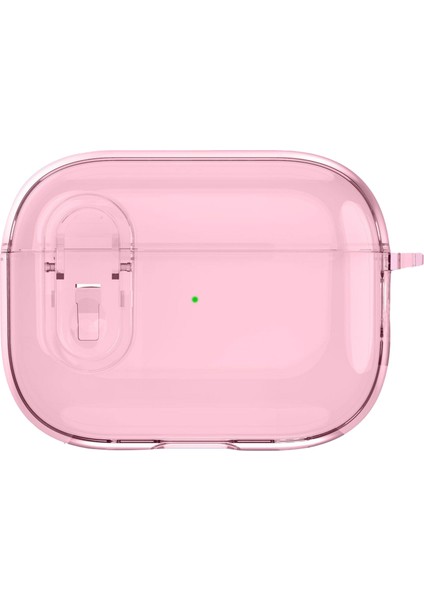 Apple Airpods Pro 2 için Toka Tamı Anti Damla Tpu Karabina Şeffaf Kulaklık Kılıfı (Yurt Dışından)