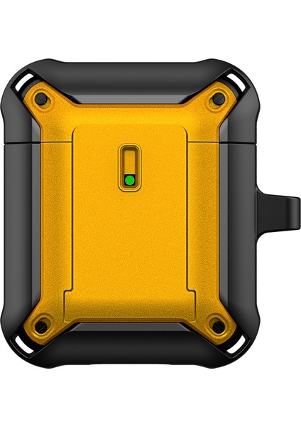 Apple Airpods için 2016 2019 Airpods Kablosuz 2019 Çıft Renkli Koruyucu Kaydırarak Açılır Tpu+Pc Kulaklık Kılıfı (Yurt Dışından)