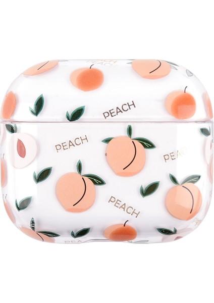 Meyve Çiçek Desen Damgalama Sert Pc Koruyucu Apple Airpods için 3 F04 Kulaklık Kılıfı (Yurt Dışından)