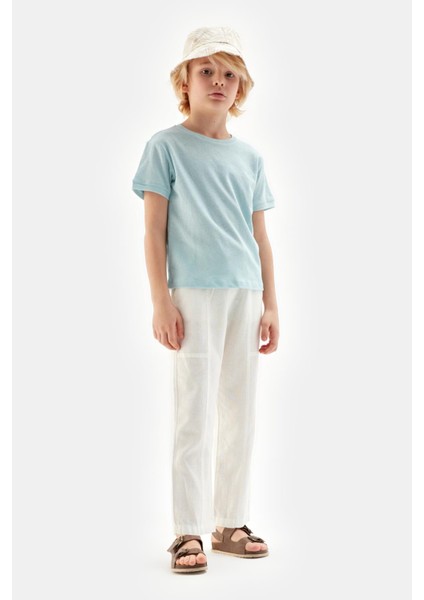Bg Store Erkek Çocuk Mavi Tshirt 23Ss2Nb3569