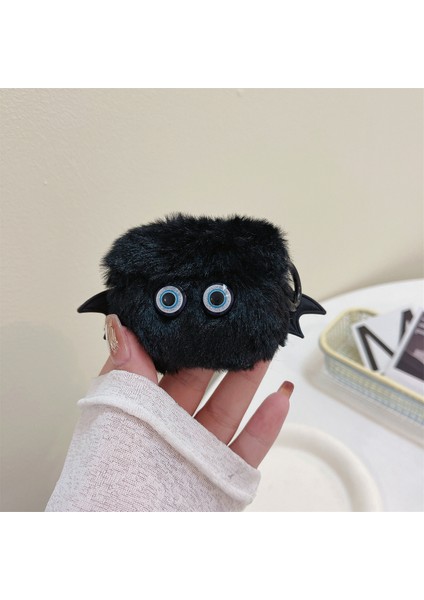 Apple Airpods Pro 2 Küçük Şeytan Yumuşak Kürk Kabarık Tokalı Yarasa Kanatlı Kulaklık Kılıfı (Yurt Dışından) fiyatları