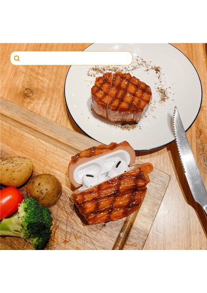 Airpods için 1 2 Pro Silikon Fransız Biftek Kablosuz Koruyucu Airpods için 1 2 Kulaklık Kılıfı (Yurt Dışından) fiyatları