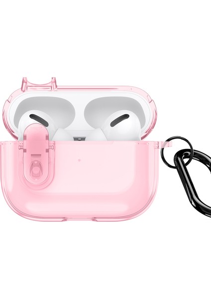Apple Airpods Pro 2 için Tpu+Pc Asma Kancalı Kulaklık Kılıfı (Yurt Dışından)