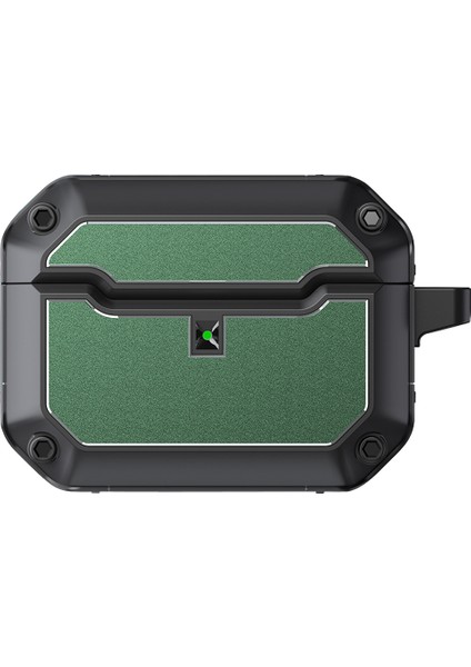 Apple Airpods Pro için Taşıma Çantası Çizilmeye Dayanıklı Tpu+Donanım Anahtarlıklı Kulaklık Kılıfı (Yurt Dışından)