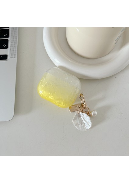 Apple Airpods Pro için , Kabuk Şekli Kolye İle Degrade Kabuk Tahıl Tpu Koruyucu Kulaklık Kılıfı (Yurt Dışından) fiyatları