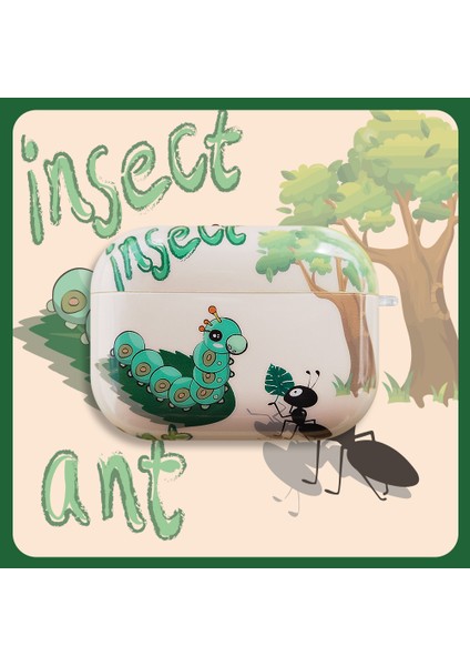 Apple Airpods Pro için Şık Desen Imd Koruyucu Darbeye Dayanıklı Tpu Böcek Karınca Kulaklık Kılıfı (Yurt Dışından) fiyatları