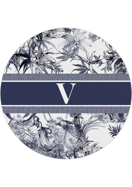 Alphabet V Harfli Servis Altlığı 34 cm