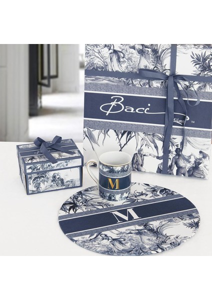 Alphabet M Harfli Servis Altlığı 34 cm