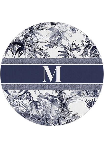 Alphabet M Harfli Servis Altlığı 34 cm fiyatları