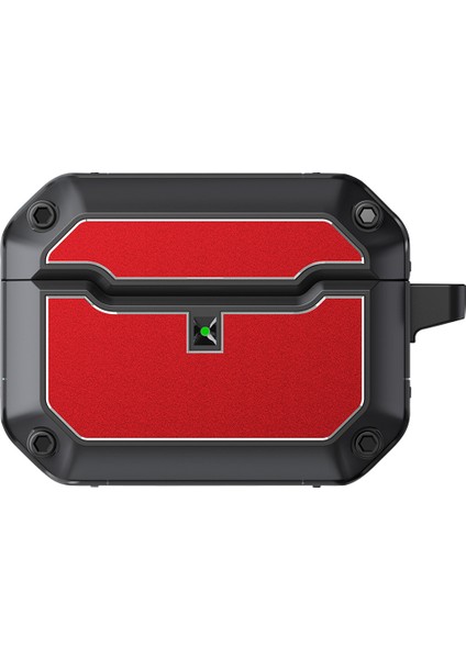 Apple Airpods Pro için Taşıma Çantası Çizilmeye Dayanıklı Tpu+Donanım Anahtarlıklı Kulaklık Kılıfı (Yurt Dışından)