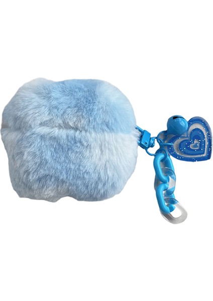 Apple Airpods için 3 Sevimli Peluş Ekleme tooth Kalp Kolye İle Kış Koruyucu Kulaklık Kılıfı (Yurt Dışından)