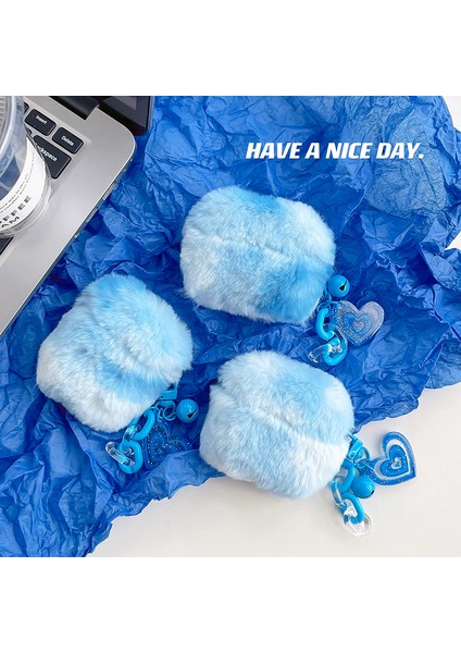 Apple Airpods için 3 Sevimli Peluş Ekleme tooth Kalp Kolye İle Kış Koruyucu Kulaklık Kılıfı (Yurt Dışından) fiyatları