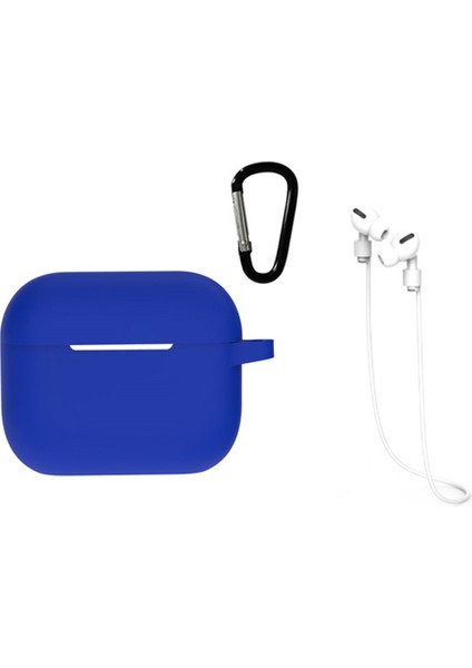 Airpods Pro 2 için 3'Ü 1 Arada tooth Silikon Koruyucu + Anti Kayıp Halat + Asılı Toka Kulaklık Kılıfı (Yurt Dışından)