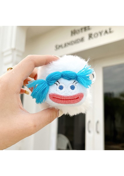 Airpods için 2016 2019 Airpods Kablosuz 2019 Peluş+Tpu Tokalı Parodi Ifade Kulaklık Kılıfı (Yurt Dışından) fiyatları