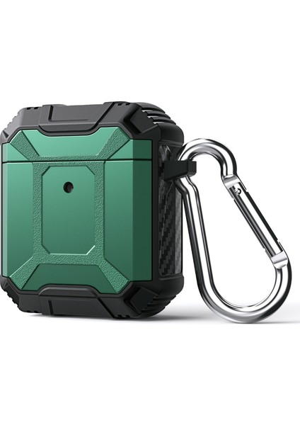 Taşınabilir Darbeye Dayanıklı Tpu Airpods için Anahtarlık İle Anti Damla Koruyucu 1 2 Kulaklık Kılıfı (Yurt Dışından)