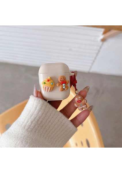 Apple Airpods için 2016 2019 Airpods Kablosuz 2019 Tpu Lı Kek Kurabiye Kulakiçi Kulaklık Kılıfı (Yurt Dışından) fiyatları