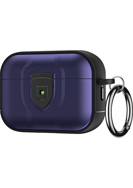 Apple Airpods Pro 2 Pc + Tpu Darbeye Dayanıklı Kutusu Basın Kilit Koruyucu Asılı Toka Kulaklık Kılıfı (Yurt Dışından)