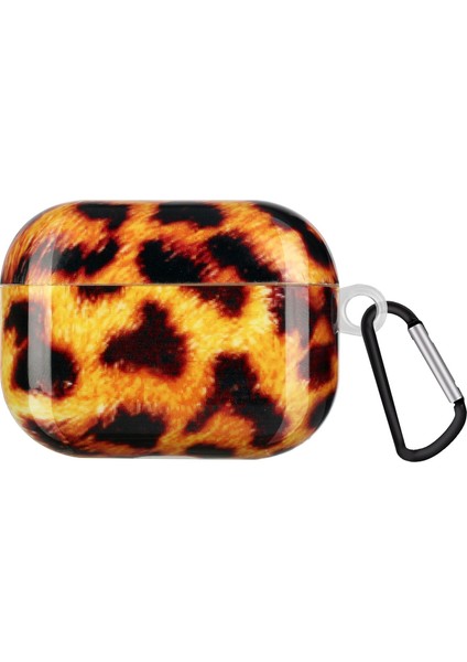 Tpu Kutusu Apple Airpods Pro için, Imd Desen Baskı Kanca Leopar İle Drop Proof Koruma Kulaklık Kılıfı (Yurt Dışından)
