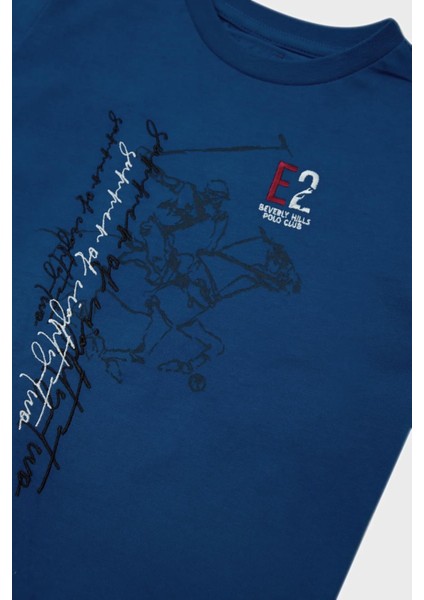 Beverly Hills Polo Club Bg Store Erkek Çocuk Saks T-Shirt 23Ss2Bhb508