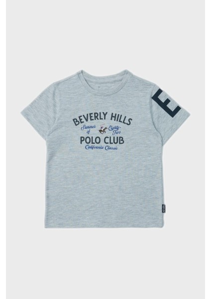 Beverly Hills Polo Club Bg Store Erkek Çocuk Gri T-Shirt 23Ss2Bhb509