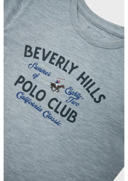 Beverly Hills Polo Club Bg Store Erkek Çocuk Gri T-Shirt 23Ss2Bhb509