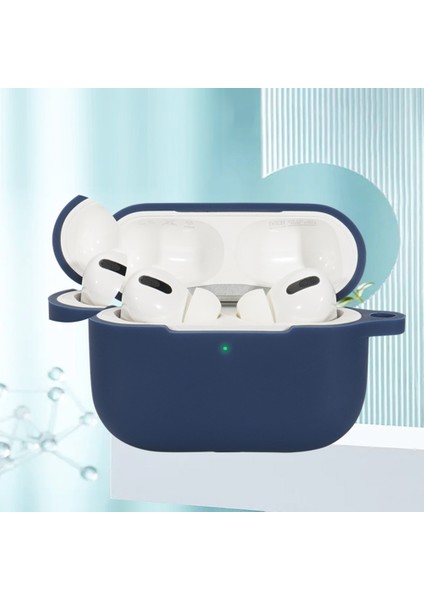 3'Ü 1 Arada Apple Airpods Pro 2 için Taşınabilir Koruyucu Seti Yumuşak Silikon Koruyucu Kit Anahtarlık Anti Kayıp Boyun Askısı Kulaklık Kılıfı (Yurt Dışından)