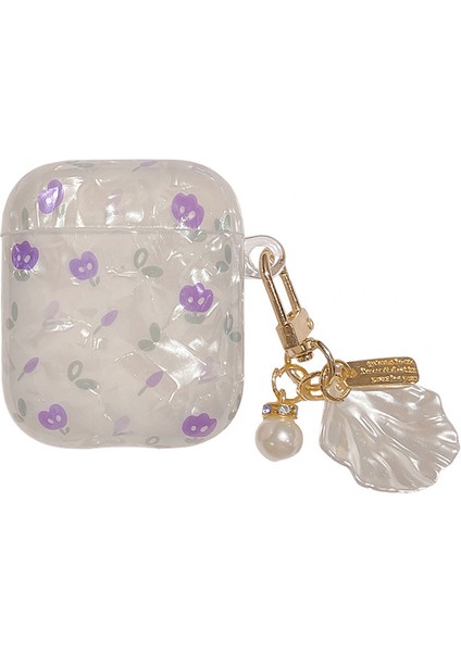 Apple Airpod'Lar için Ile 2016 2019 Kablosuz İle Airpods 2019 Lale Kabuğu Derisi Tpu Kolye İle Kulaklık Kılıfı (Yurt Dışından)