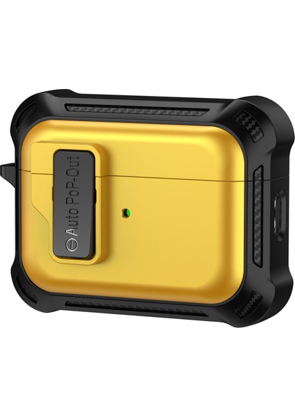 Airpods Pro 2 için Basma Toka Tamı Kablosuz Koruyucu Tpu + Pc Anti Damla Kulaklık Kılıfı (Yurt Dışından)