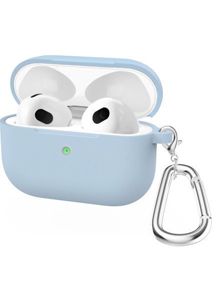 Apple Airpods 3 için Yumuşak Silikon , Anahtarlıklı Şok Emici Koruyucu Bebek Si Kulaklık Kılıfı (Yurt Dışından)
