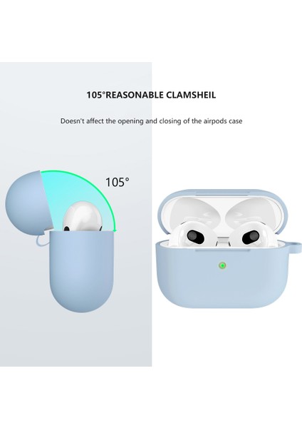 Apple Airpods 3 için Yumuşak Silikon , Anahtarlıklı Şok Emici Koruyucu Bebek Si Kulaklık Kılıfı (Yurt Dışından) fiyatları