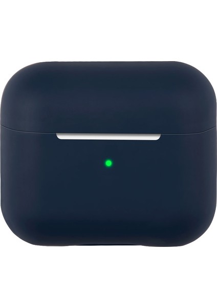 Airpods için 3 Düz Renk tooth Silikon Koruyucu Gece Yarısı Kulaklık Kılıfı (Yurt Dışından)