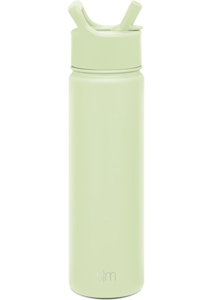 ，，çocuklar Için Saman Kapaklı Su Şişesi Vakum Yalıtımlı Paslanmaz Çelik Metal Termos Yeniden Kullanılabilir Sızdırmaz Bpa Okulu 18 Oz (Yurt Dışından)