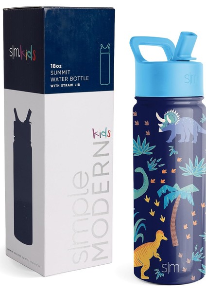 ， Hasır Kapaklı Çocuk Su Şişesi | Yeni Yürümeye Başlayan Çocuklar ve Erkek Çocuklar Için Yalıtımlı Paslanmaz Çelik Yeniden Kullanılabilir Bardak | (Yurt Dışından)