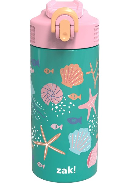 Star Wars Mandaloria Çocuk Paslanmaz Çelik Vakum Yalıtımlı Su Şişesi 14 Oz. Dayanıklı, Sızdırmaz Açılır Pipet Ağzı ve Dahili Taşıma Halkası Bpa Içermez. (Yurt Dışından)