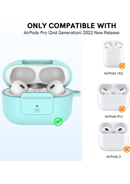Airpods Pro 2 için Silikon Düşmeyi Önleyici Entegre tooth Koruyucusu, Askılı, Kanca Nane İ Kulaklık Kılıfı (Yurt Dışından) fiyatları