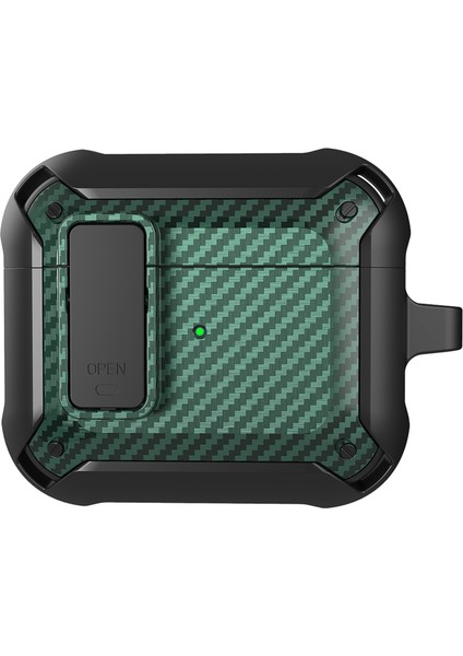 Geçmeli Tamı Karbon Fiber Doku tooth Koruyucu Airpods için 3 Stil 1 Kulaklık Kılıfı (Yurt Dışından)