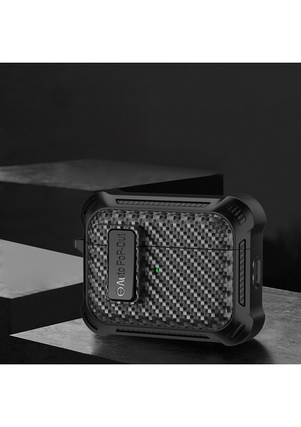 Airpods Pro 2 için Basma Tokası Kablosuz Anti Damla Karbon Fiber Doku Tpu + Pc Kulaklık Kılıfı (Yurt Dışından) fiyatları