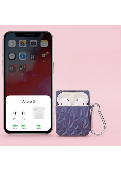Apple Airpods için 2016 2019 Airpods Kablosuz 2019 Elmas Dokulu Koruyucu Pc Düşmeyi Önleyici Kulaklık Kılıfı (Yurt Dışından) fiyatları