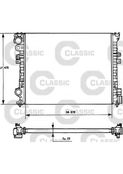 231166 1301P3 1474401080 Citroen Evasion Jumpy Fiat Scudo Peugeot Expert 806 Motor Su Radyatörü fiyatları