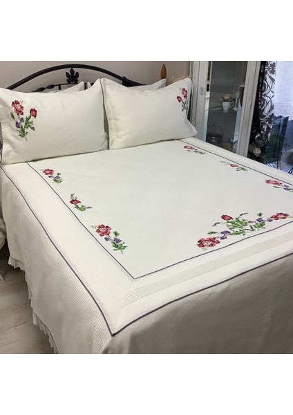 Oya Home Kaneviçeli Pamuklu Pike Takımı-6 Parça