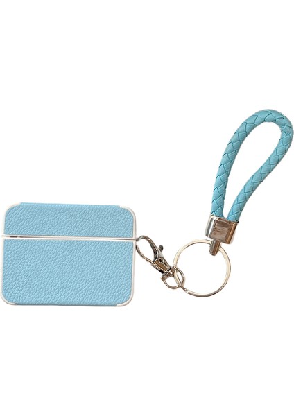 Apple Airpods 3 için Darbeye Dayanıklı Litchi Doku Pu+Tpu Kayışlı tooth Kulaklık Kılıfı (Yurt Dışından)