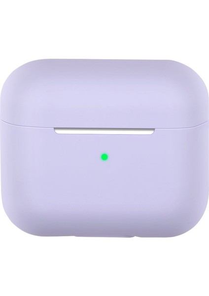 Airpods için 3 Düz Renk tooth Silikon Koruyucu Lavanta Kulaklık Kılıfı (Yurt Dışından)