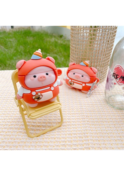 Apple Airpods için Şarj Lı 2016 2019 Airpods Kablosuz Şarj Lı 2019 Sevımlı Domuz Silikon Koruyucu Kulaklık Kılıfı (Yurt Dışından) fiyatları