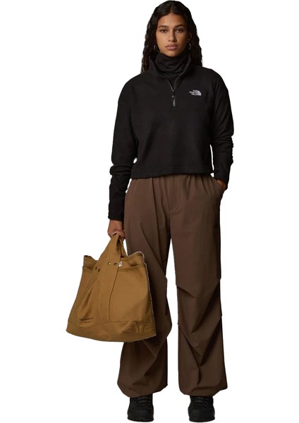 100 Glacier Cropped Kadın Siyah Outdoor Mont NF0A855N4H01 modelleri