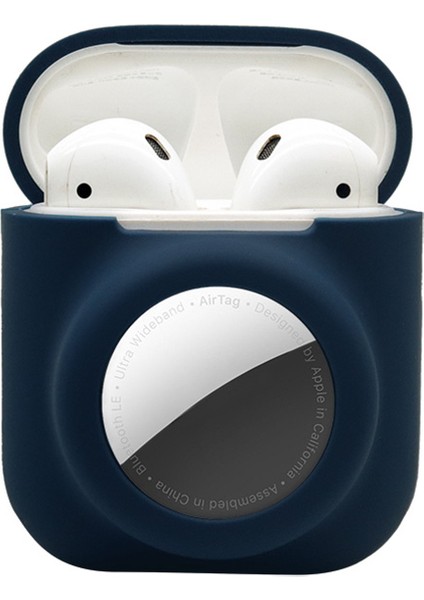 Apple Airpods için 2'Si 1 Arada Silikon Koruyucu Şarj 2016 2019 Airpods Kablosuz Şarj 2019 +Aırtag Koyu Kulaklık Kılıfı (Yurt Dışından) fiyatları