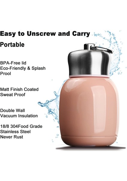 OZ/200 ml Vakum Taşınabilir Sızdırmaz Seyahat Kupa Paslanmaz Çelik Sıcak ve Soğuk Termos Çocuklar Kadınlar Için Okul Ofis Öğle Yemeği (Yurt Dışından) fırsatları